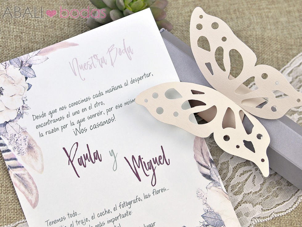Cajita con mariposa
