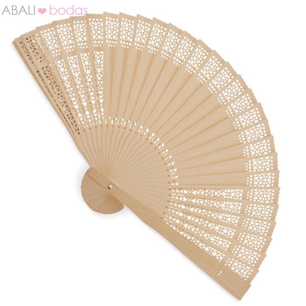 Abanico madera troquelado