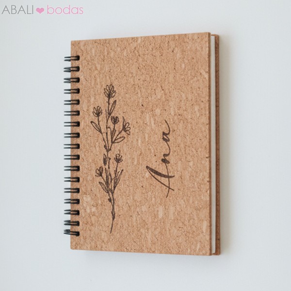 Libreta espiral corcho