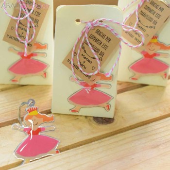 llavero princesa caja bombones